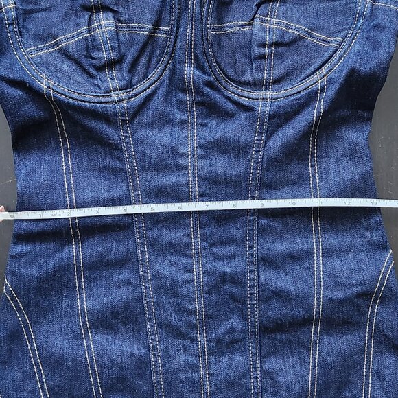 NWT ZARA Woman Denim Midi Dress - Picture 13 of 15
